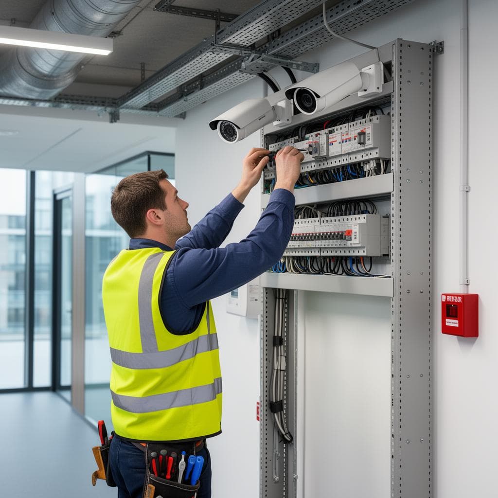 Commercial electrical installation work