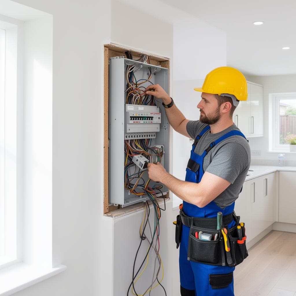 Domestic electrical installation work